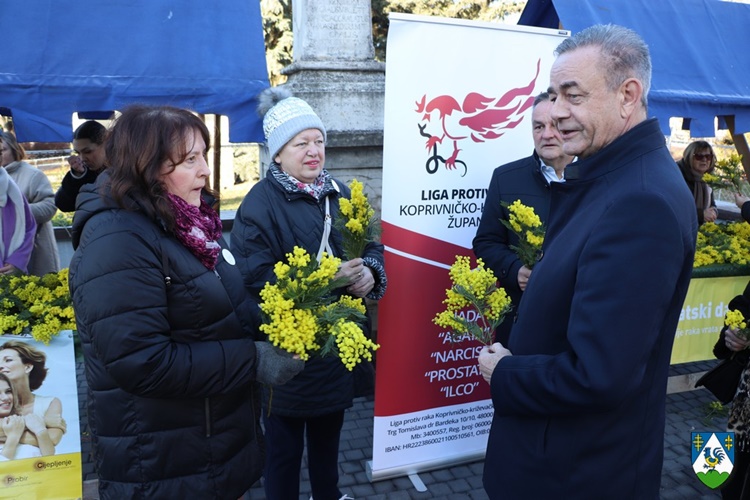 Dan mimoza obilježen diljem Koprivničko-križevačke županije, podršku dao i župan Koren