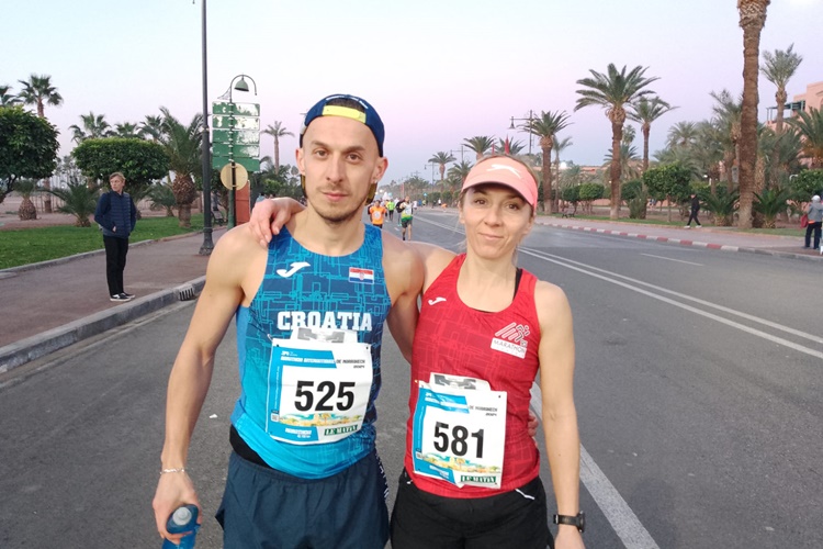 Varaždinski maratonci Ana Pavčec Kregar i Andrej Hladnik odlični na velikoj utrci u marokanskom Marrakechu