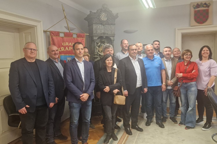 Dekani hrvatskih veleučilišta na primanju kod gradonačelnika Krapine Gregurovića