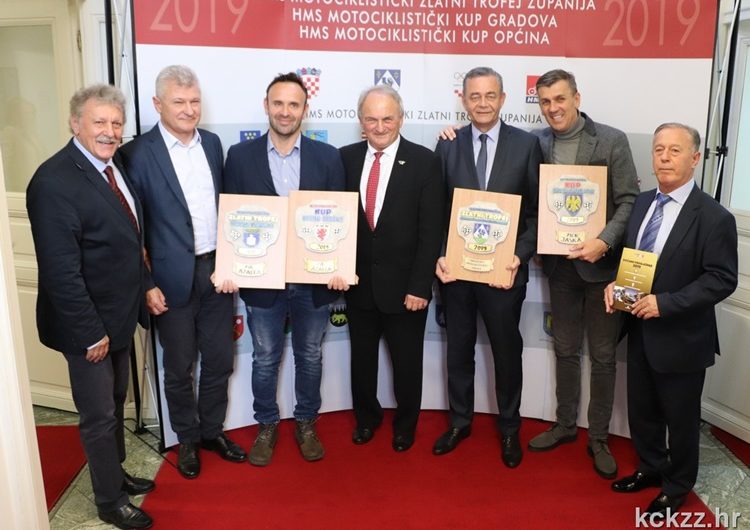 U Županijskoj upravi svečano dodijeljene nagrade Motociklističkog Zlatnog trofeja županija, Motociklističkog Kupa gradova i Motociklističkog Kupa općina