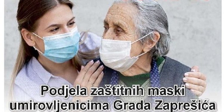 ZAPREŠIĆ: Besplatne zaštitne maske za više od 6500 umirovljenika