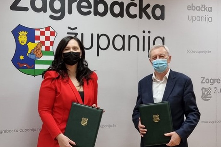 Gimnazija u Samoboru pred idejnim rješenjem za dogradnju – župan Kožić i gradonačelnica Škrobot potpisali sporazum