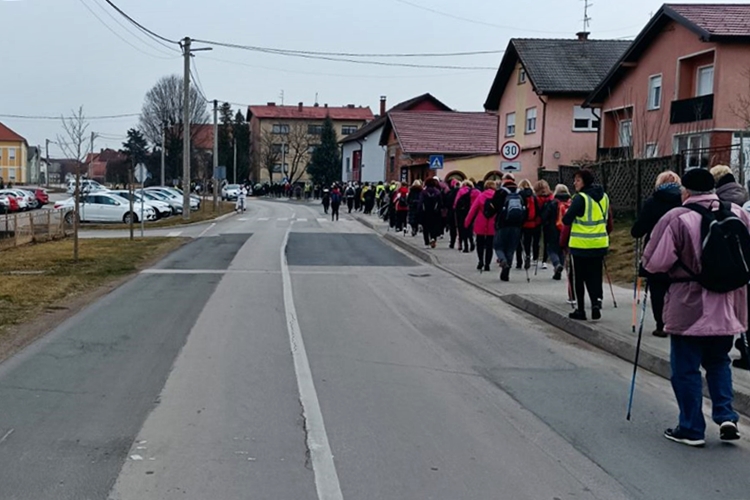 Varaždinke u Goričanu na prvom ovogodišnjem festivalu nordijskog hodanja
