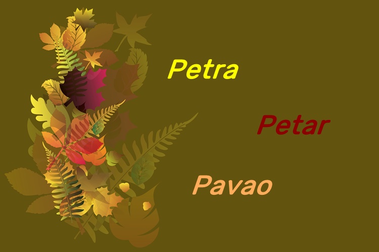 Današnji slavljenici su Petar, Petra i Pavao