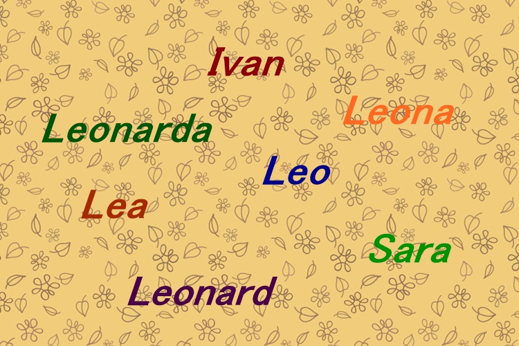 NJIHOV JE DAN Imendan slave Ivan, Leonarda, Leonardo, Lea, Leo, Leona i Sara
