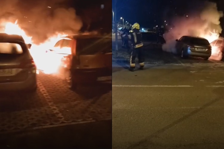 Vatrogasci spriječili katastrofu: Usred noći kod Sesveta gorjela tri automobila